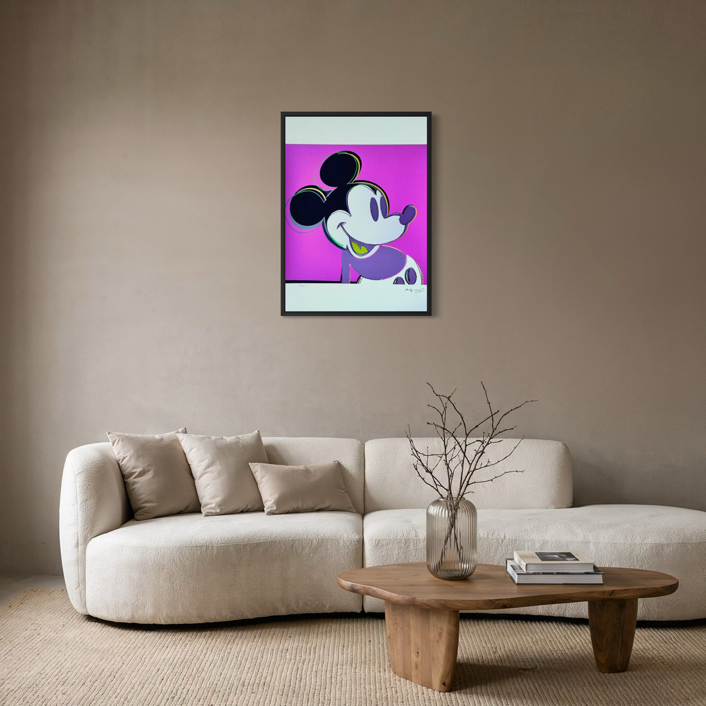 Andy Warhol – 'Mickey Mouse (Purple, Myths)' – Édition limitée et numérotée