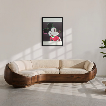 Andy Warhol Mickey Mouse (Noir-rouge) Lithographie Arches 300gsm 42x59 cm