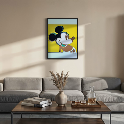Andy Warhol Mickey Mouse (Jaune) Lithographie Arches 300 g/m² 42 x 59 cm