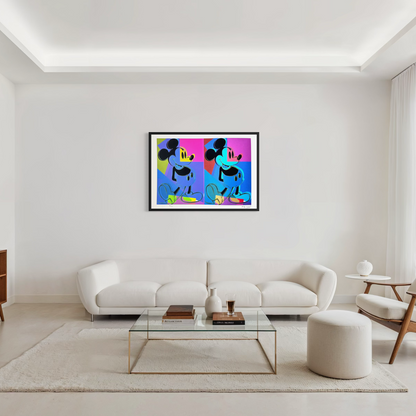 Andy Warhol Double Mickey Lithographie multicolore Arches 300gsm 42x59 cm