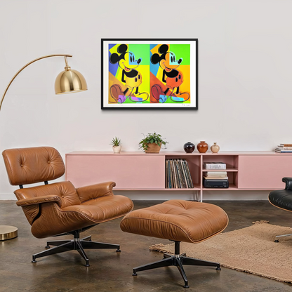Andy Warhol Double Mickey Lithographie multicolore Arches 300gsm 42x59 cm