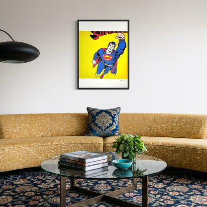 Andy Warhol Superman (Jaune) Lithographie Arches 300gsm 42x59 cm