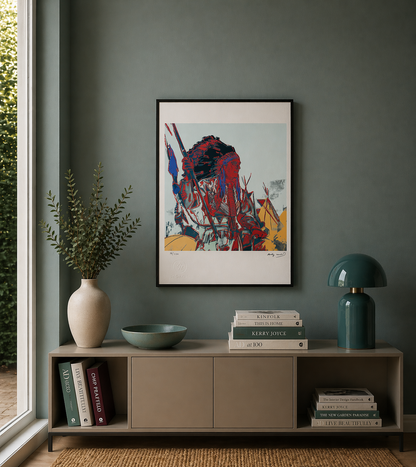 Andy Warhol War Bonnet Indien Lithographie Arches 300gsm 42x59 cm