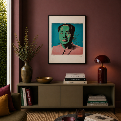 Andy Warhol Mao (Turquoise & Vert) Lithographie Arches 300gsm 42x59 cm