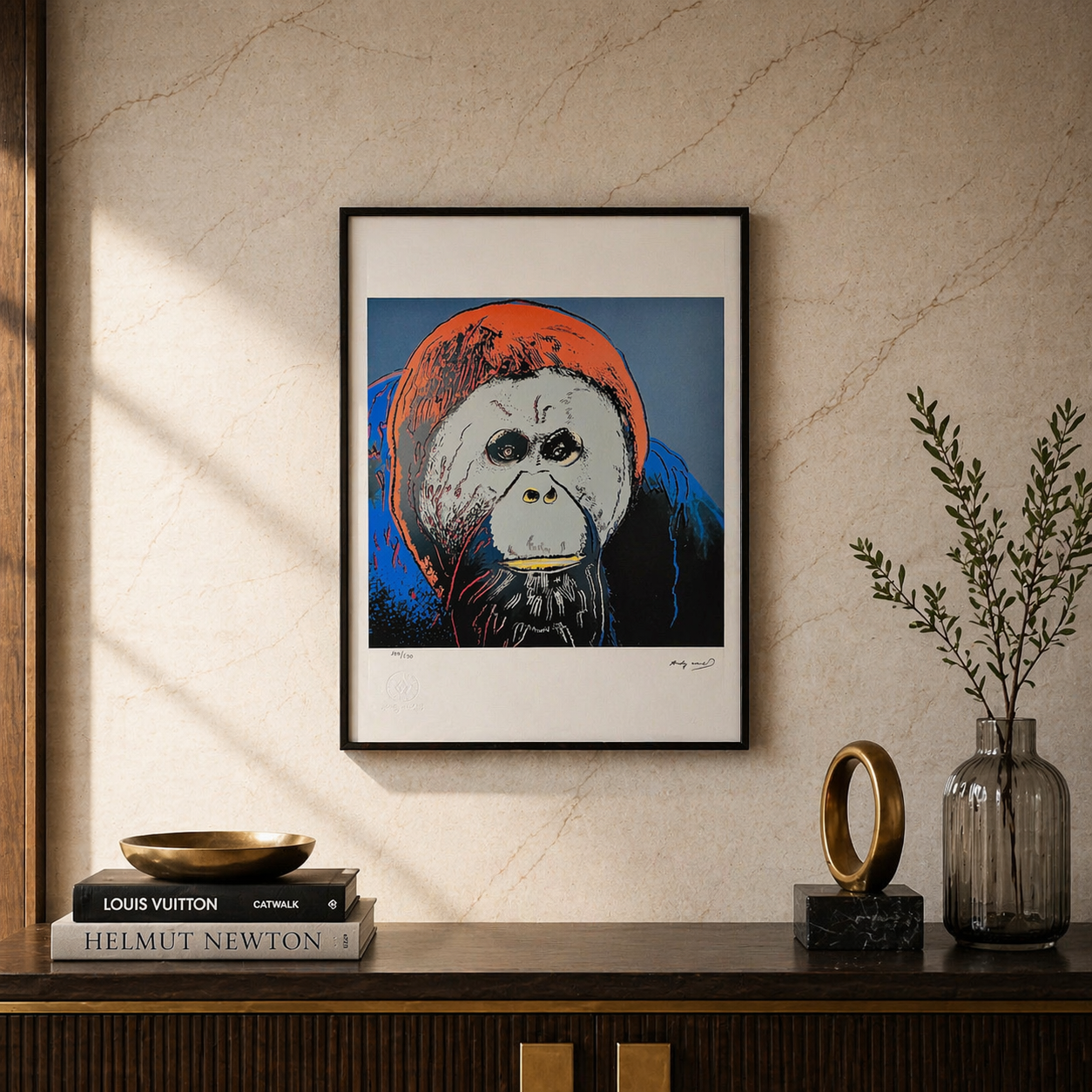 Andy Warhol Orang-outan (Animaux) Lithographie Arches 300gsm 42x59 cm