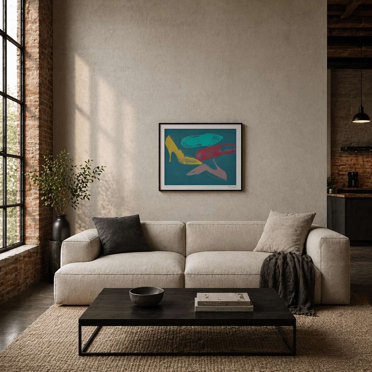 Chaussures Andy WarholLithographie Arches 300gsm 42x59 cm