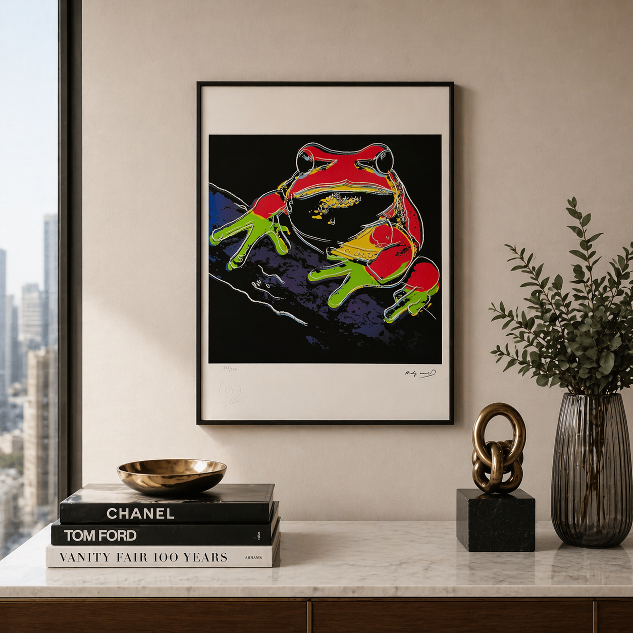 Andy Warhol Grenouille (Animaux) Lithographie Arches 300gsm 42x59 cm