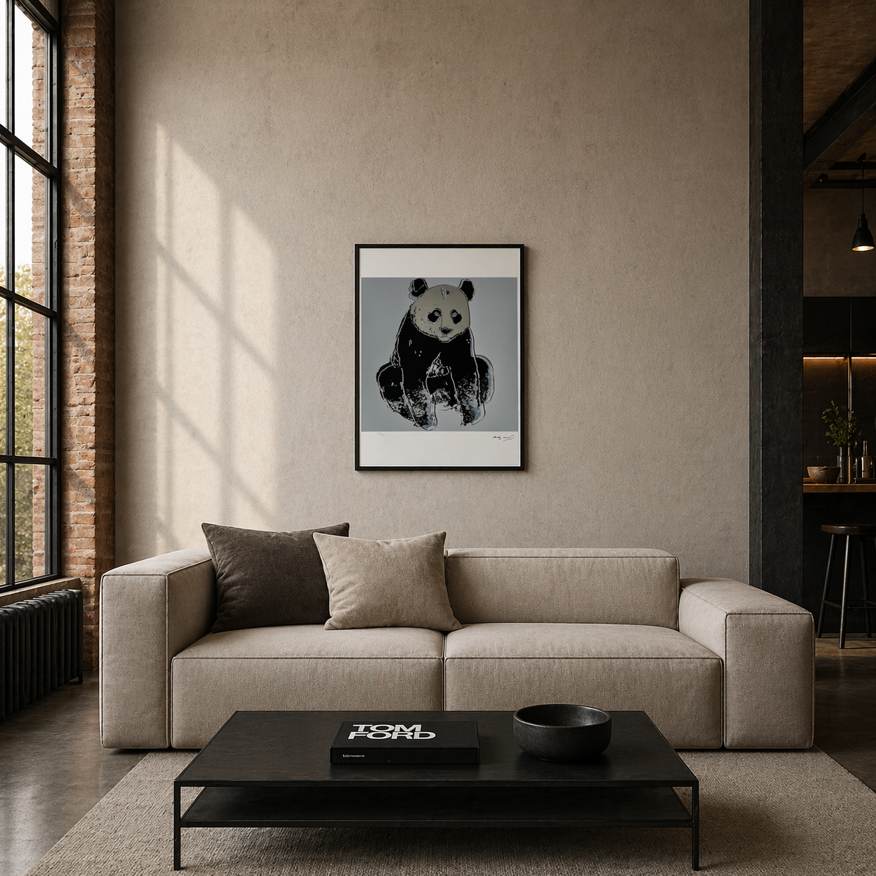 Andy Warhol Panda (Animaux) Lithographie Arches 300gsm 42x59 cm