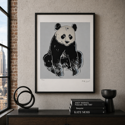 Andy Warhol Panda (Animaux) Lithographie Arches 300gsm 42x59 cm