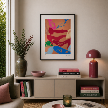 Andy Warhol Chaussure Lithographie Arches 300gsm 42x59 cm
