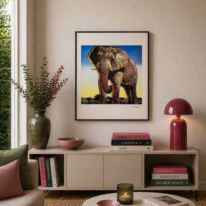 Andy Warhol Elephant (Animaux) Lithographie Arches 300gsm 42x59 cm