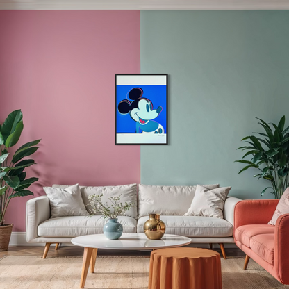 Andy Warhol Mickey Mouse (Bleu) Lithographie Arches 300 g/m² 42 x 59 cm