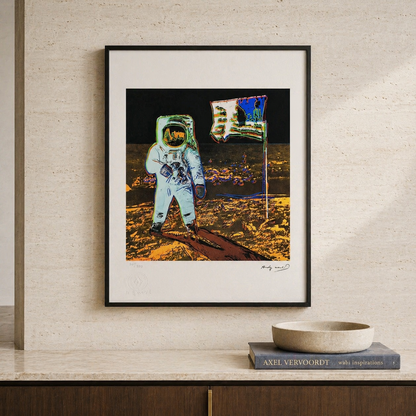 Andy Warhol Moonwalk (Or & Noir) Lithographie Arches 300gsm 42x59 cm
