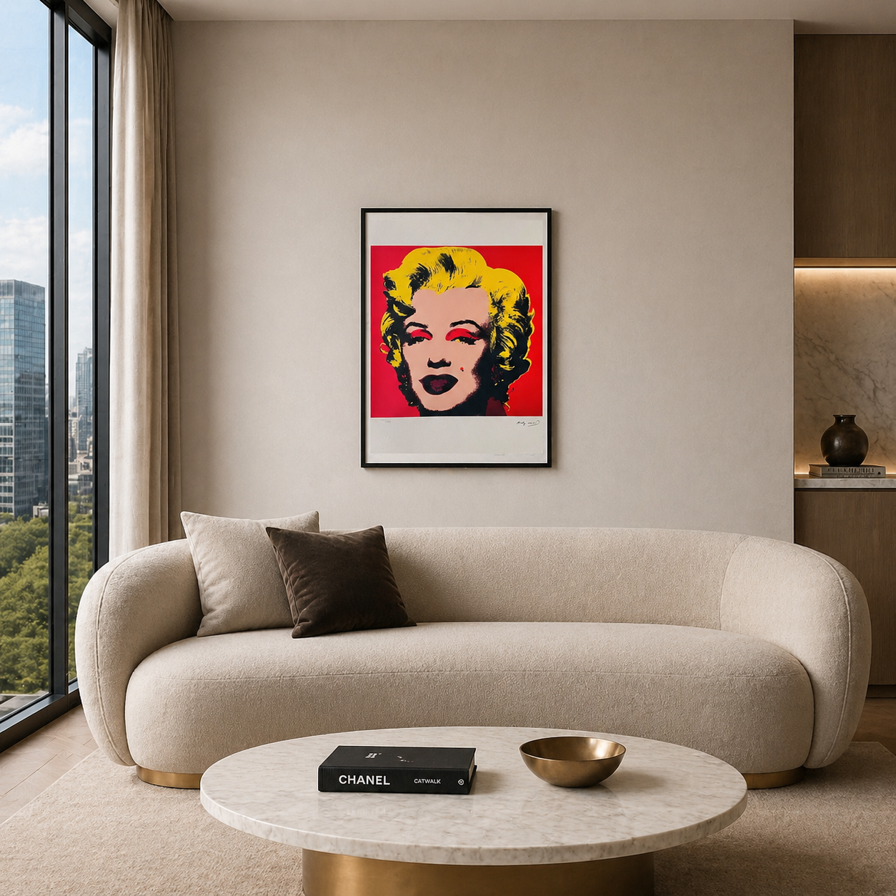 Andy Warhol Marilyn Monroe' (Rouge) Lithographie Arches 300 g/m² 42 x 59 cm