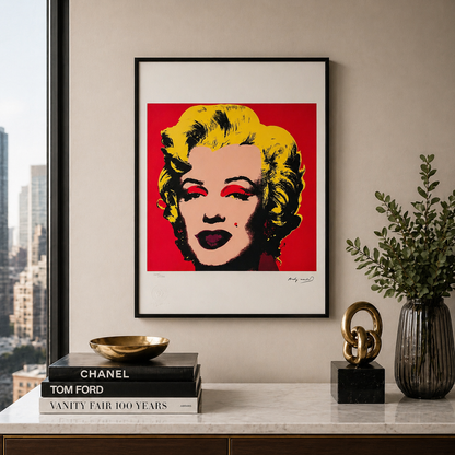 Andy Warhol Marilyn Monroe' (Rouge) Lithographie Arches 300 g/m² 42 x 59 cm