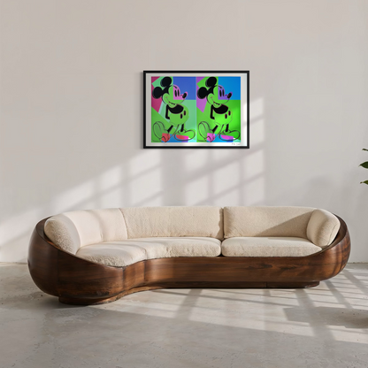 Andy Warhol Double Mickey Lithographie multicolore Arches 300gsm 42x59 cm