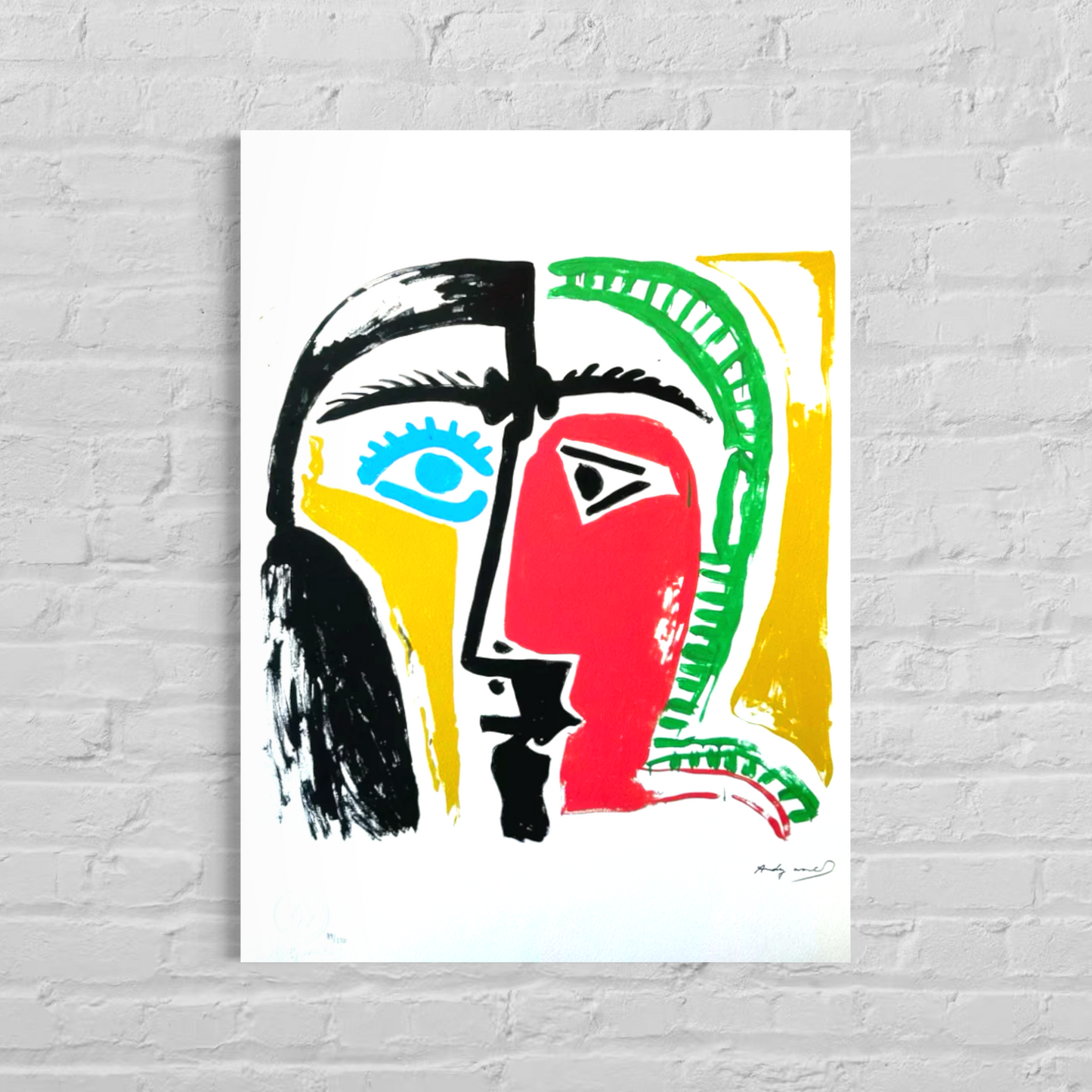 Andy Warhol Picasso Lithographie Arches 300gsm 42x59 cm
