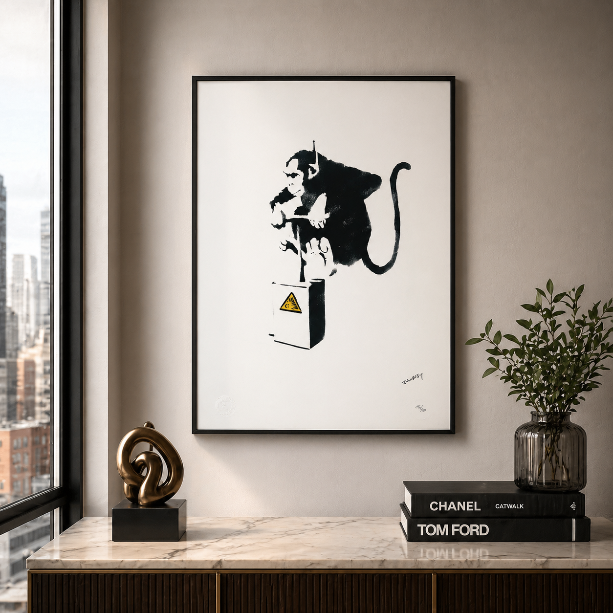 Banksy Détoner Lithographie Arches 300gsm 42x59 cm