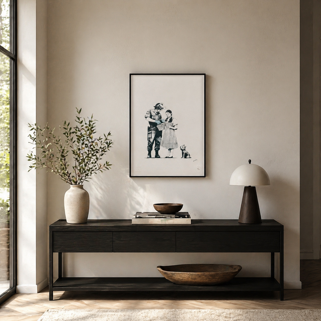 Banksy Stop and Search Lithographie Arches 300 g/m² 42 x 59 cm