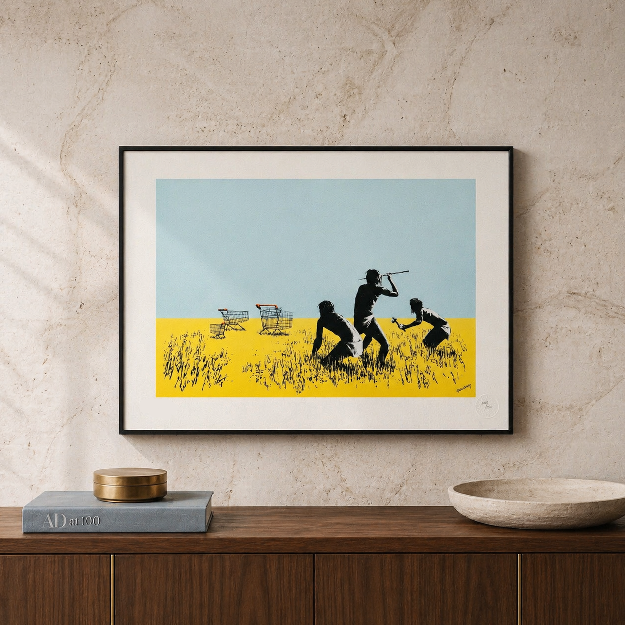 Banksy Chariots Lithographie Arches 300gsm 42x59 cm