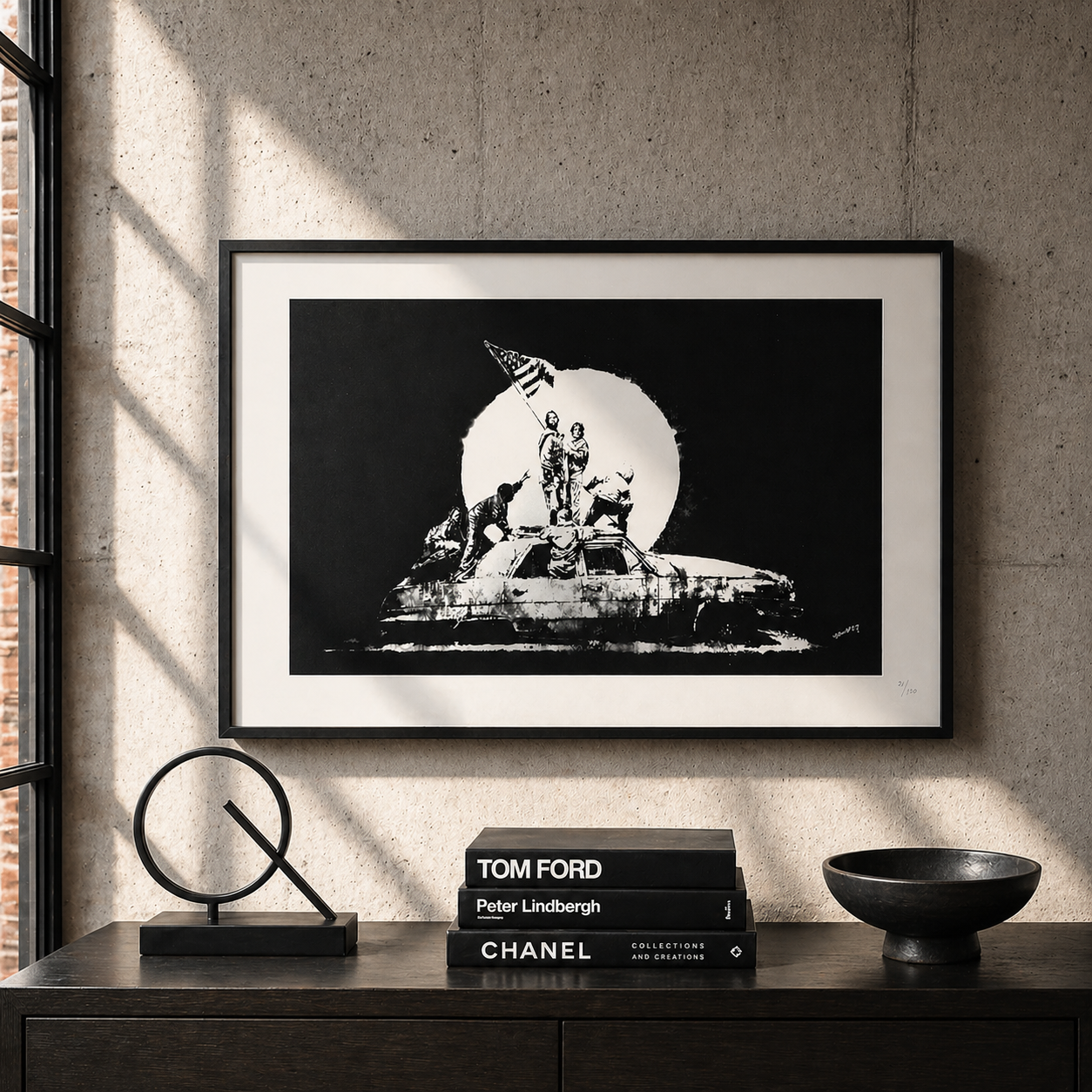 Banksy Drapeau Lithographie Arches 300 g/m² 42 x 59 cm