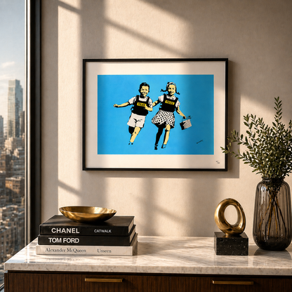 Banksy Police Kids Lithographie Arches 300 g/m² 42 x 59 cm