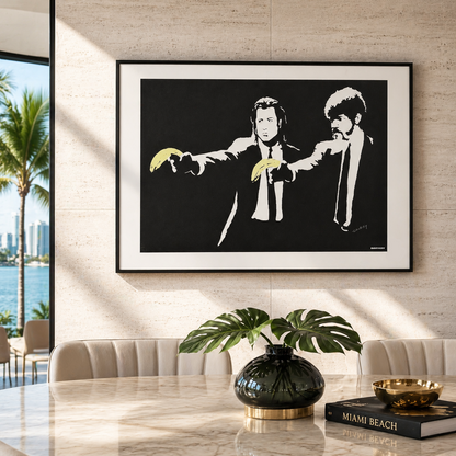Banksy Pulp Fiction Lithographie Arches 300 g/m² 42 x 59 cm