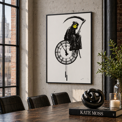 Banksy Grin Reaper Lithographie Arches 300gsm 42x59 cm
