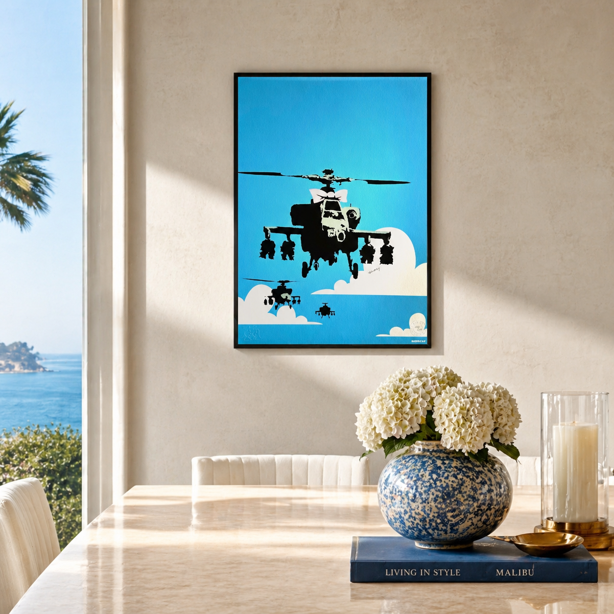 BANKSY Happy Chopper Lithographie Arches 300gsm 42x59 cm