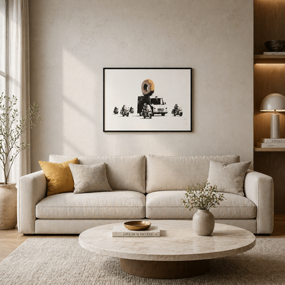 Banksy Donut Lithographie Arches 300gsm 42x59 cm