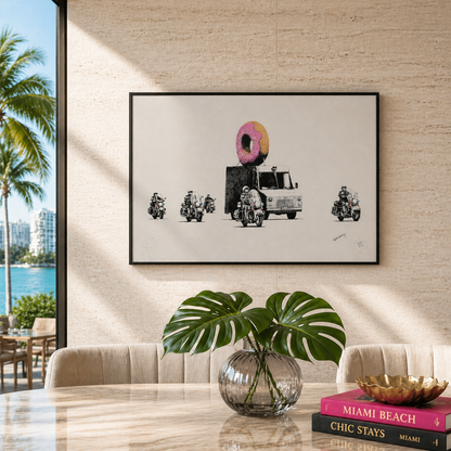 Banksy Fraise Lithographie Arches 300gsm 42x59 cm