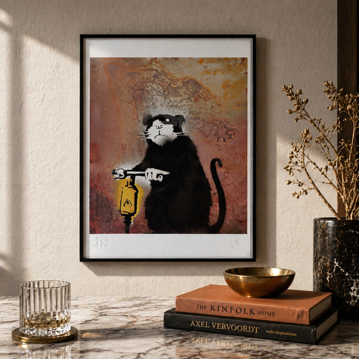 Banksy Roadwork Rat Lithographie Arches 300 g/m² 42 x 59 cm
