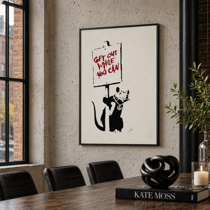 Banksy Sortez tant que vous le pouvez Lithographie Arches 300 g/m² 42 x 59 cm