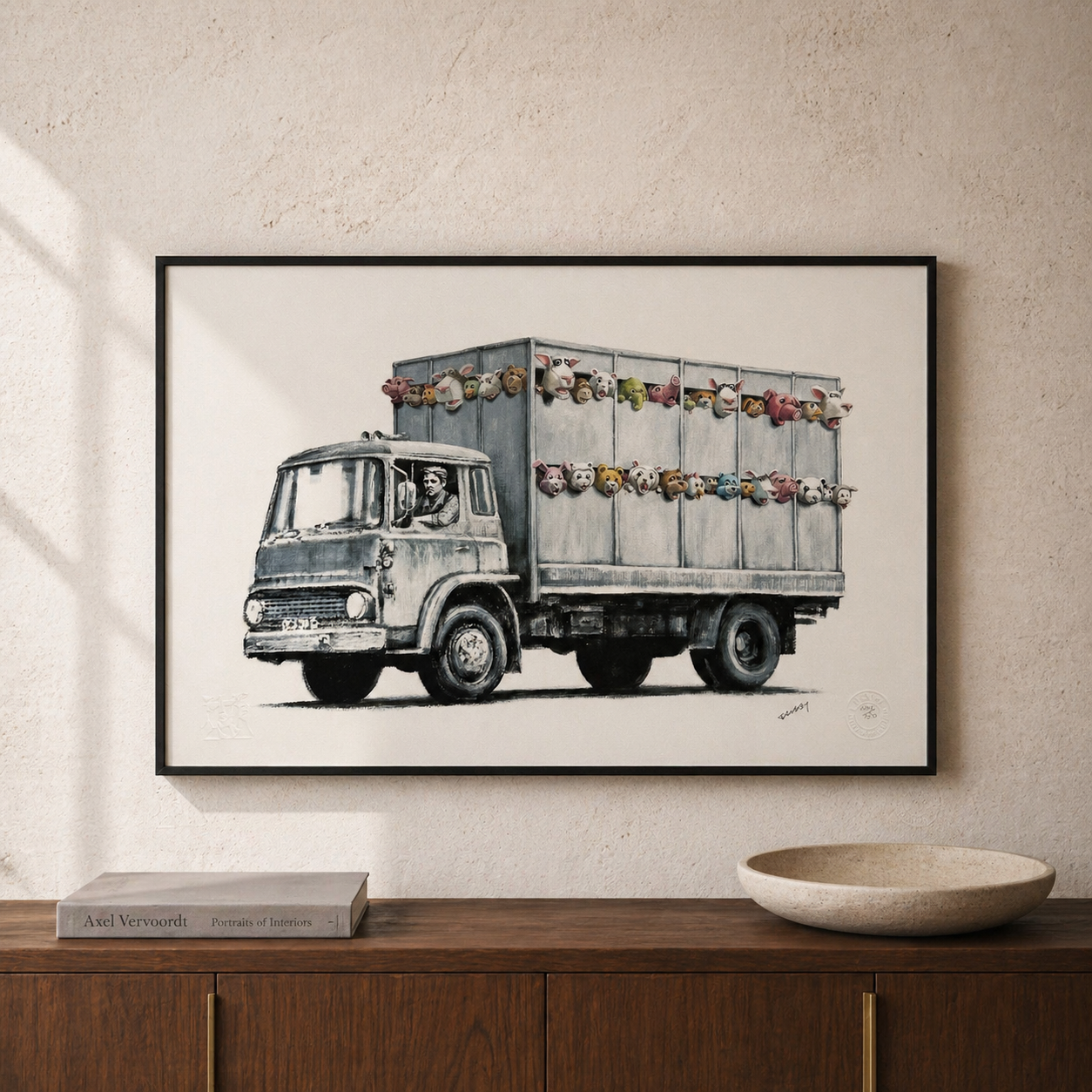 Banksy Les Sirènes des Agneaux Lithographie Arches 300gsm 42x59 cm