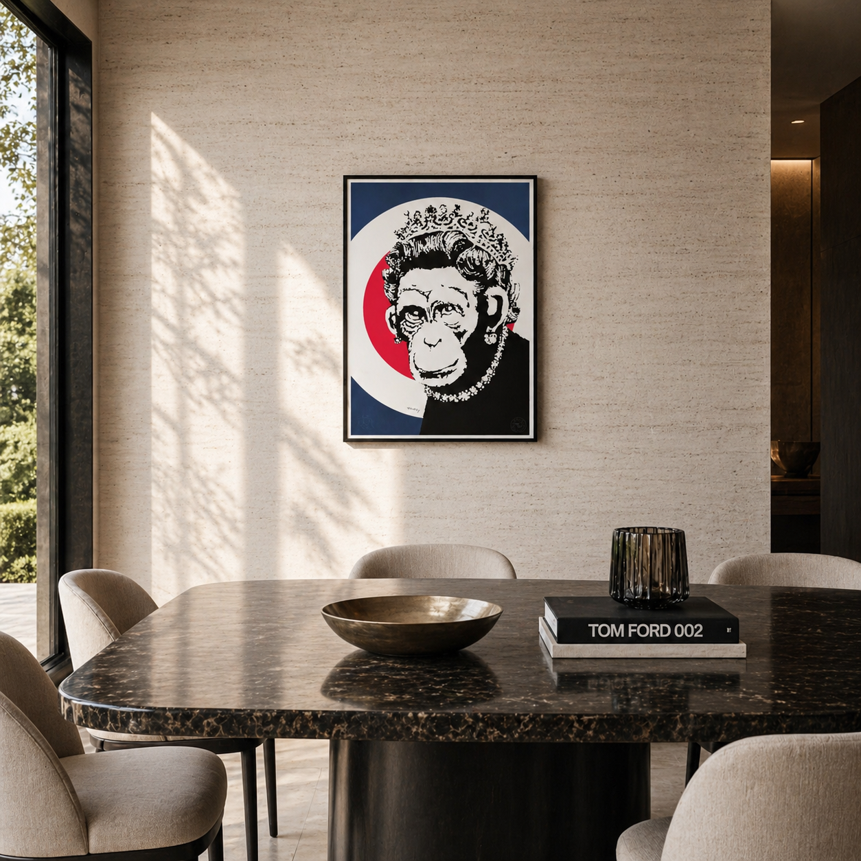Banksy Queen Monkey Lithographie Arches 300 g/m² 42 x 59 cm