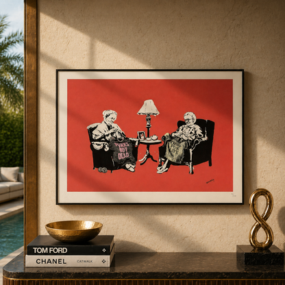 Banksy Grannies Lithographie Arches 300gsm 42x59 cm