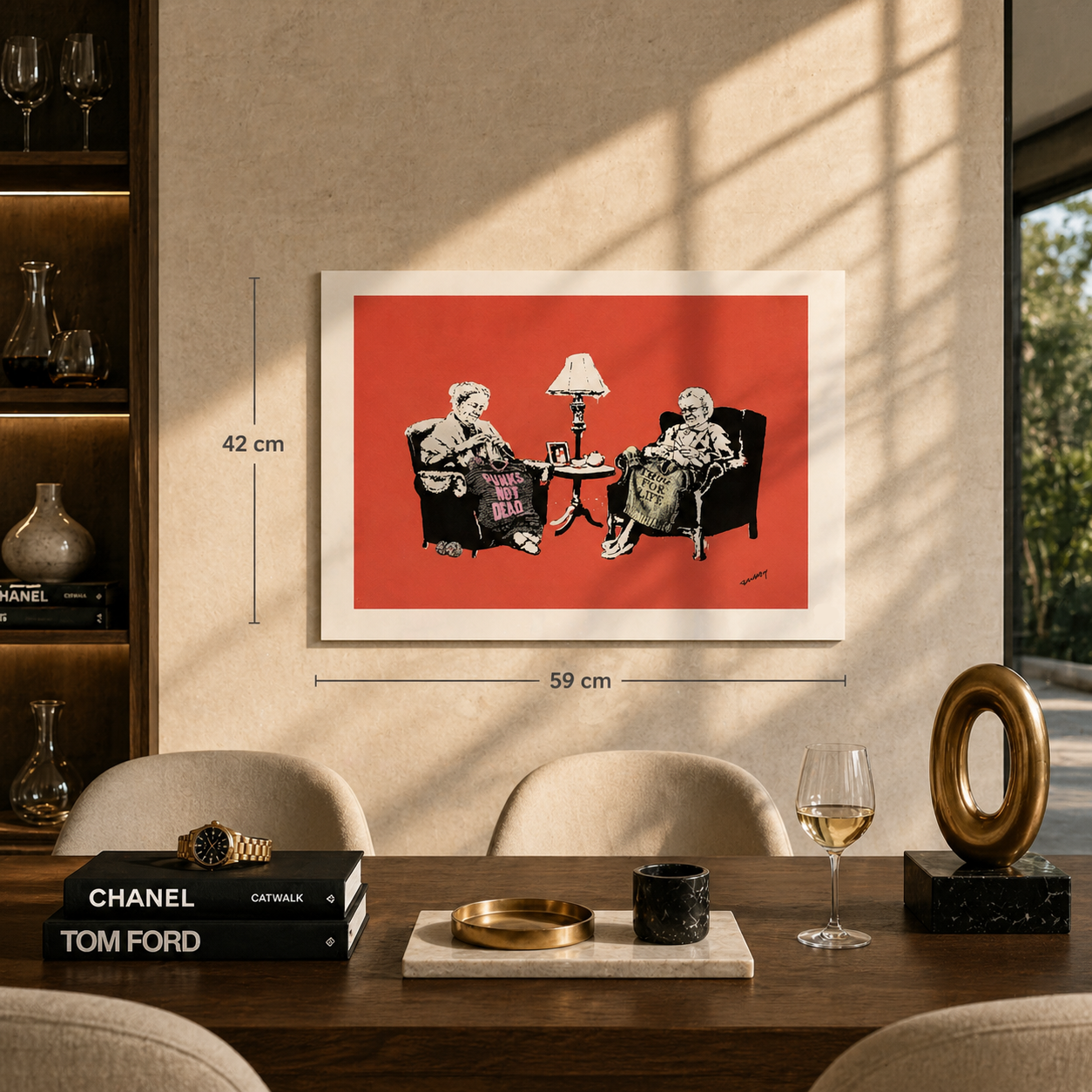 Banksy Grannies Lithographie Arches 300gsm 42x59 cm
