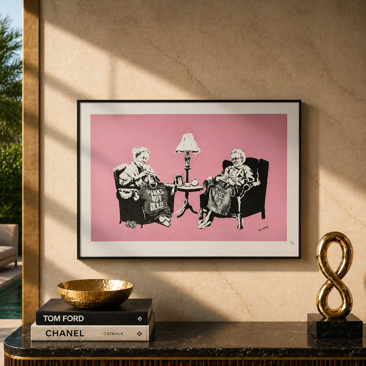 Banksy Grannies Lithographie Arches 300gsm 42x59 cm