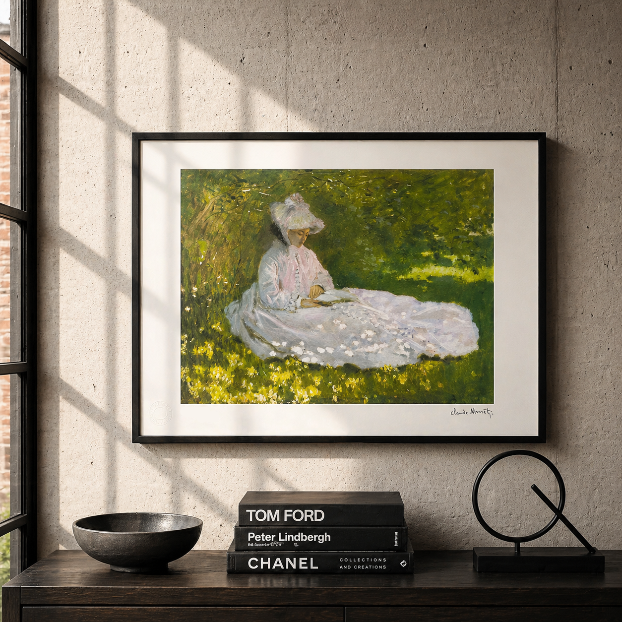 Claude Monet Temps du Printemps Lithographie Arches 300gsm 42x59 cm