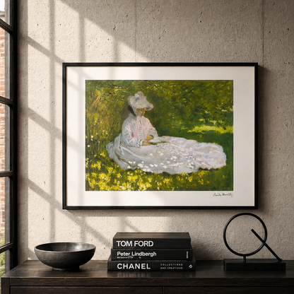 Claude Monet Temps du Printemps Lithographie Arches 300gsm 42x59 cm