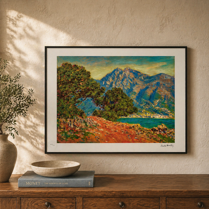 Claude Monet au Cap Martin Lithographie Arches 300gsm 42x59 cm