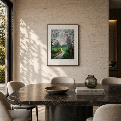 David Hockney L'arrivée du printemps dans Woldgate Lithographie Arches 300 g/m² 42 x 59 cm