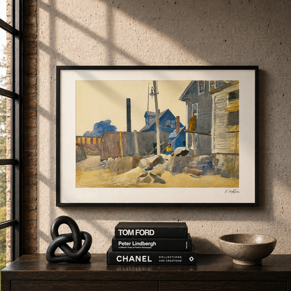 Edward Hopper House on the Shore Lithographie Arches 300gsm 42x59 cm