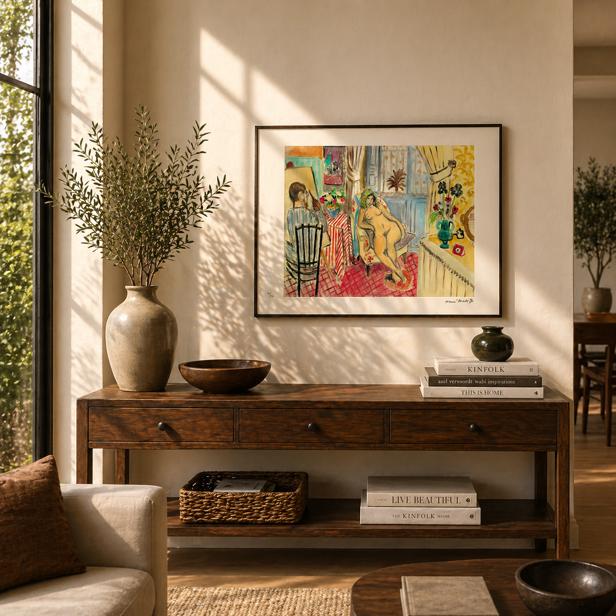 Henri Matisse L'artiste et le modèle nu Lithographie sur Arches 300gsm 42x59 cm