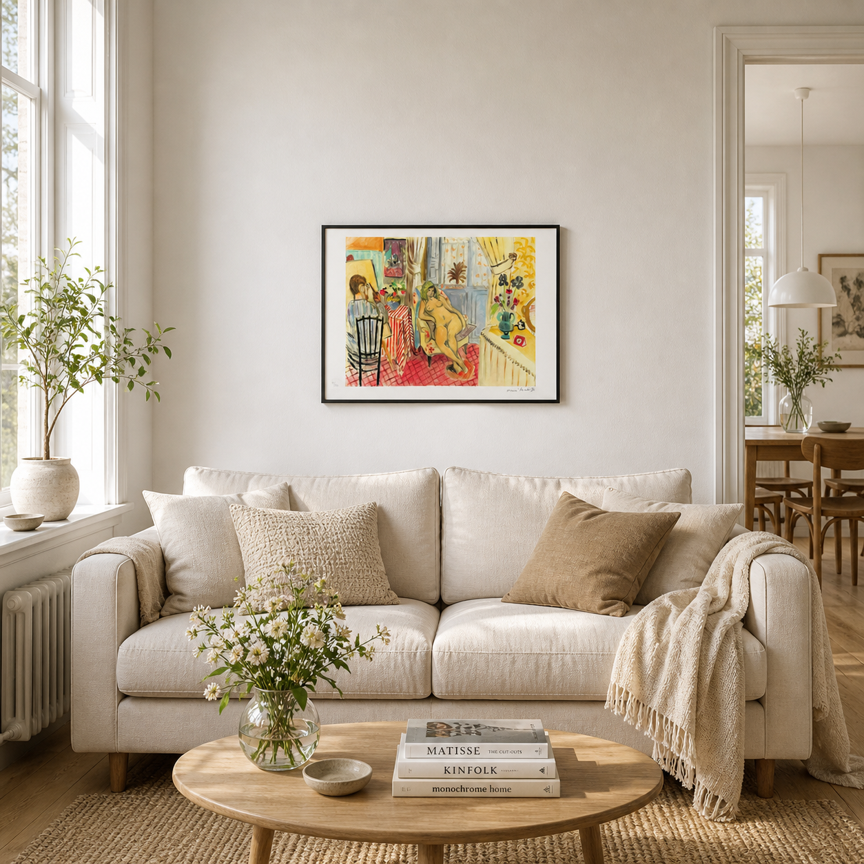 Henri Matisse L'artiste et le modèle nu Lithographie sur Arches 300gsm 42x59 cm