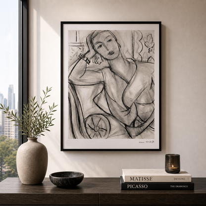 Henri Matisse Portrait de Hutchinson Lithographie sur Arches 300gsm 42x59 cm