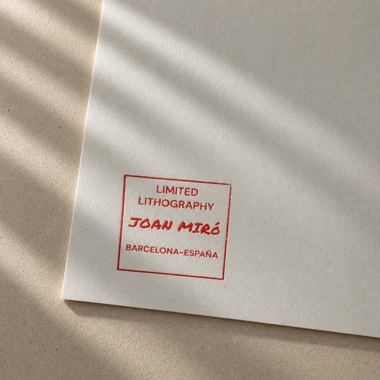 Joan Miró – 'Sans titre (composition typographique)' – Édition limitée