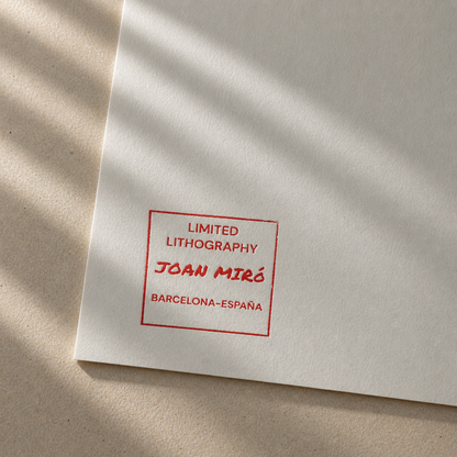 Joan Miró – 'Sans titre (composition typographique)' – Édition limitée