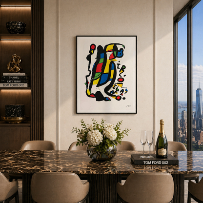 Figurine debout de Joan MiróLithographie Arches 300gsm 42x59 cm