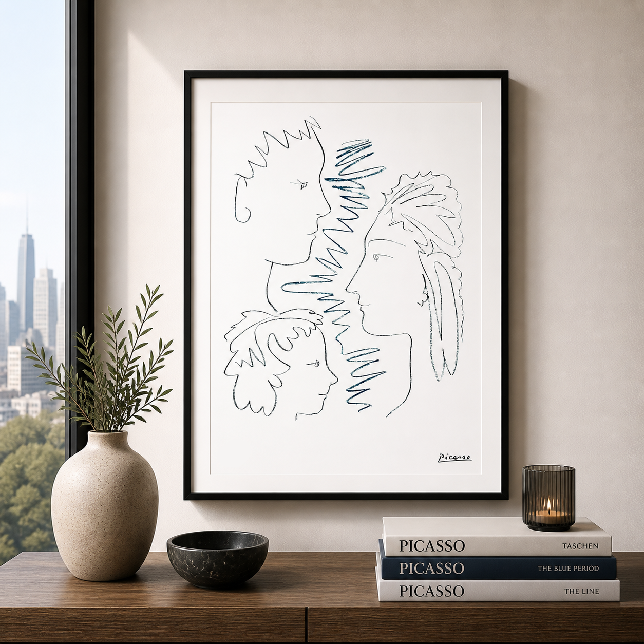 Pablo Picasso Visages Lithographie Arches 300gsm 42x59 cm
